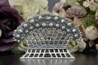 アンティークシルバー、アンティーク銀器、純銀製（800） ヴィンテージ 薔薇の透かし細工　ナプキンホルダー