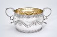 画像6: アンティークシルバー、アンティーク銀器、純銀製（925)  1893/4年　ガーランドとビーズ装飾が美しい バチェラーサイズ　ティー3点セット