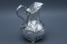 画像11: アンティークシルバー、アンティーク銀器　シルバープレート製　ヴィクトリア時代後期　ハンドチェイシング　ルイスタイル　ティー3点セット (11)