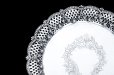 画像2: アンティークシルバー、アンティーク銀器　純銀製(925) 1912年　薔薇のガーランドと透かしボーダー　26.5cmサルヴァ