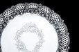 画像3: アンティークシルバー、アンティーク銀器　純銀製(925) 1912年　薔薇のガーランドと透かしボーダー　26.5cmサルヴァ