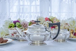 アンティークシルバー、アンティーク銀器 純銀製(925) 1908年 George