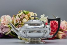 画像4: アンティークシルバー、アンティーク銀器 純銀製(925) 1912年 Walker & Hall アールヌーボー バチェラーサイズ ティーセット (4)