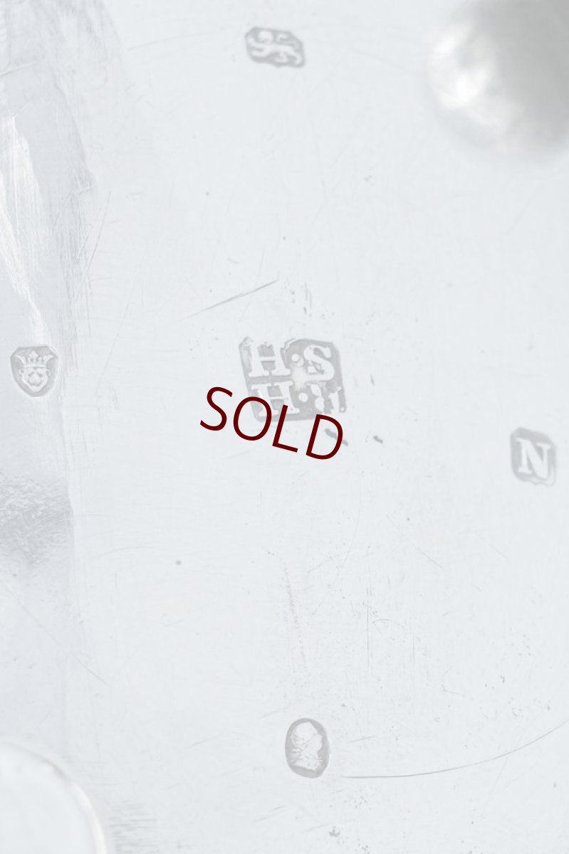 画像10: アンティークシルバー、アンティーク銀器、純銀製(925)ジョージ3世 1808年　ハーフフリューテッドティーポット (10)