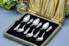 画像2: アンティークシルバー、アンティーク銀器  純銀製（925）1897年 ヴィクトリアン　コーヒースプーン6本 セット  (2)