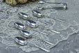 画像2: アンティークシルバー、アンティーク銀器　純銀製(925) 1904年　エレガントな ティースプーン６本＆シュガートングセット