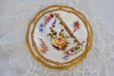 画像15: アンティーク陶磁器 ハマースレイ　ドレスデンスプレイズ 美しいハンドペイント　金彩とフローラルブーケ　ティータイムセレクションセット　 (15)