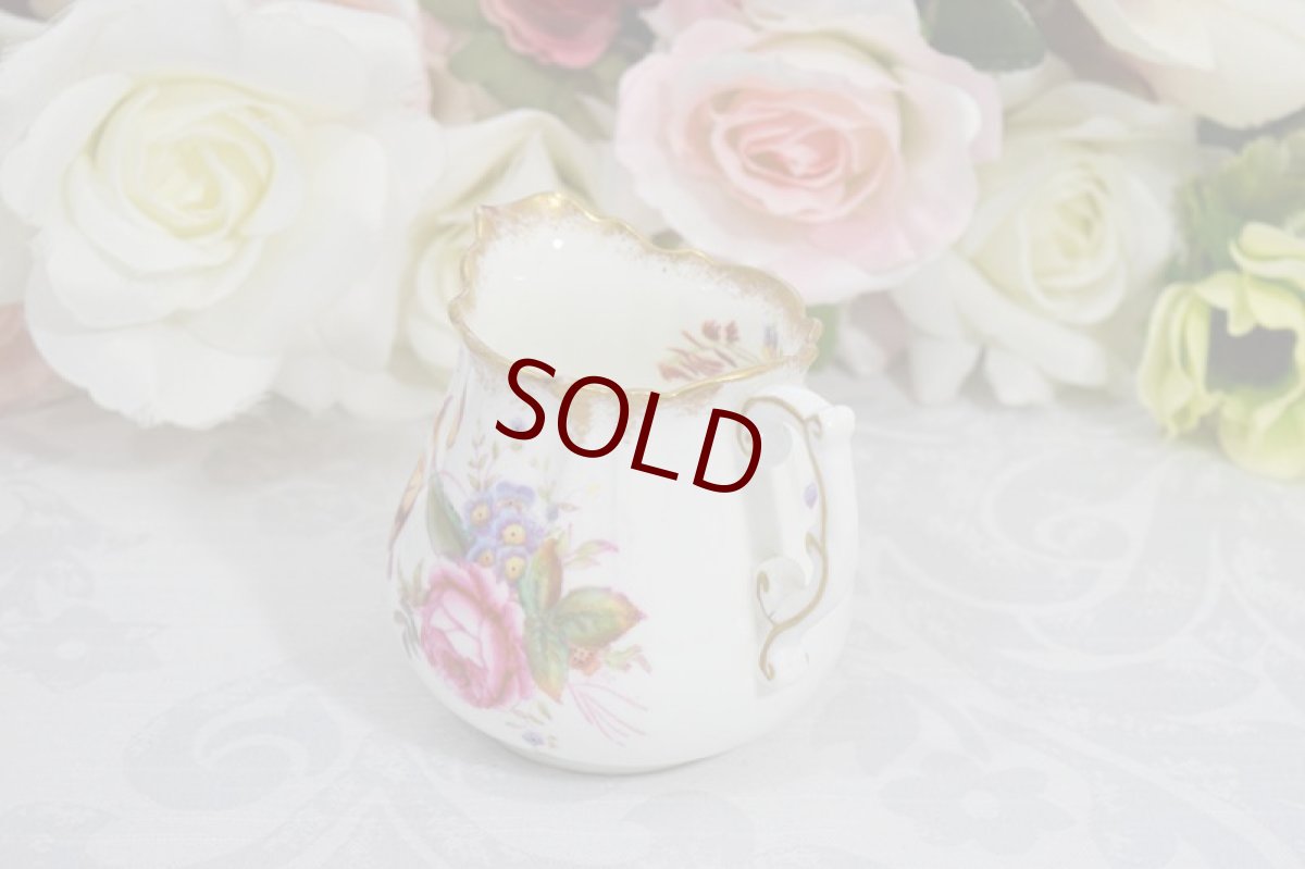 画像10: アンティーク陶磁器 ハマースレイ　ドレスデンスプレイズ 美しいハンドペイント　金彩とフローラルブーケ　ティータイムセレクションセット　 (10)