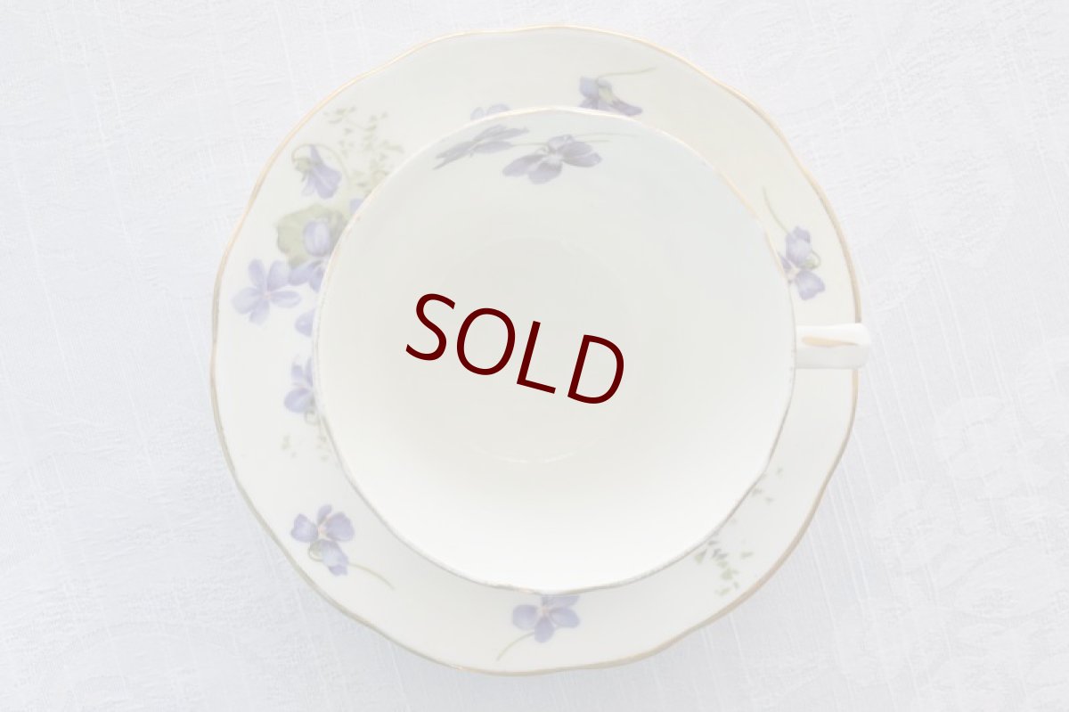 画像8: アンティーク陶磁器 ハマースレイ　ヴィクトリアンバイオレット　カップ＆ソーサー その２ (8)