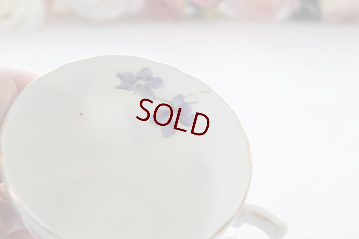 画像5: アンティーク陶磁器 ハマースレイ　ヴィクトリアンバイオレット　カップ＆ソーサー (5)