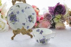 画像1: アンティーク陶磁器 ハマースレイ　ヴィクトリアンバイオレット　カップ＆ソーサー その２ (1)