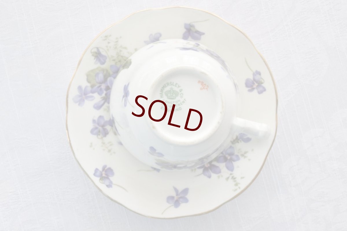 画像9: アンティーク陶磁器 ハマースレイ　ヴィクトリアンバイオレット　カップ＆ソーサー その２ (9)