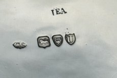 画像8: アンティークシルバー、アンティーク銀器、 純銀製(925)  1895年 お花と葉模様の透かし細工が見事なバスケット (8)