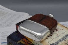 画像5: アンティークシルバー、アンティーク銀器、純銀製(925) 1912年 シルバー&レザー ヒップフラスク (5)