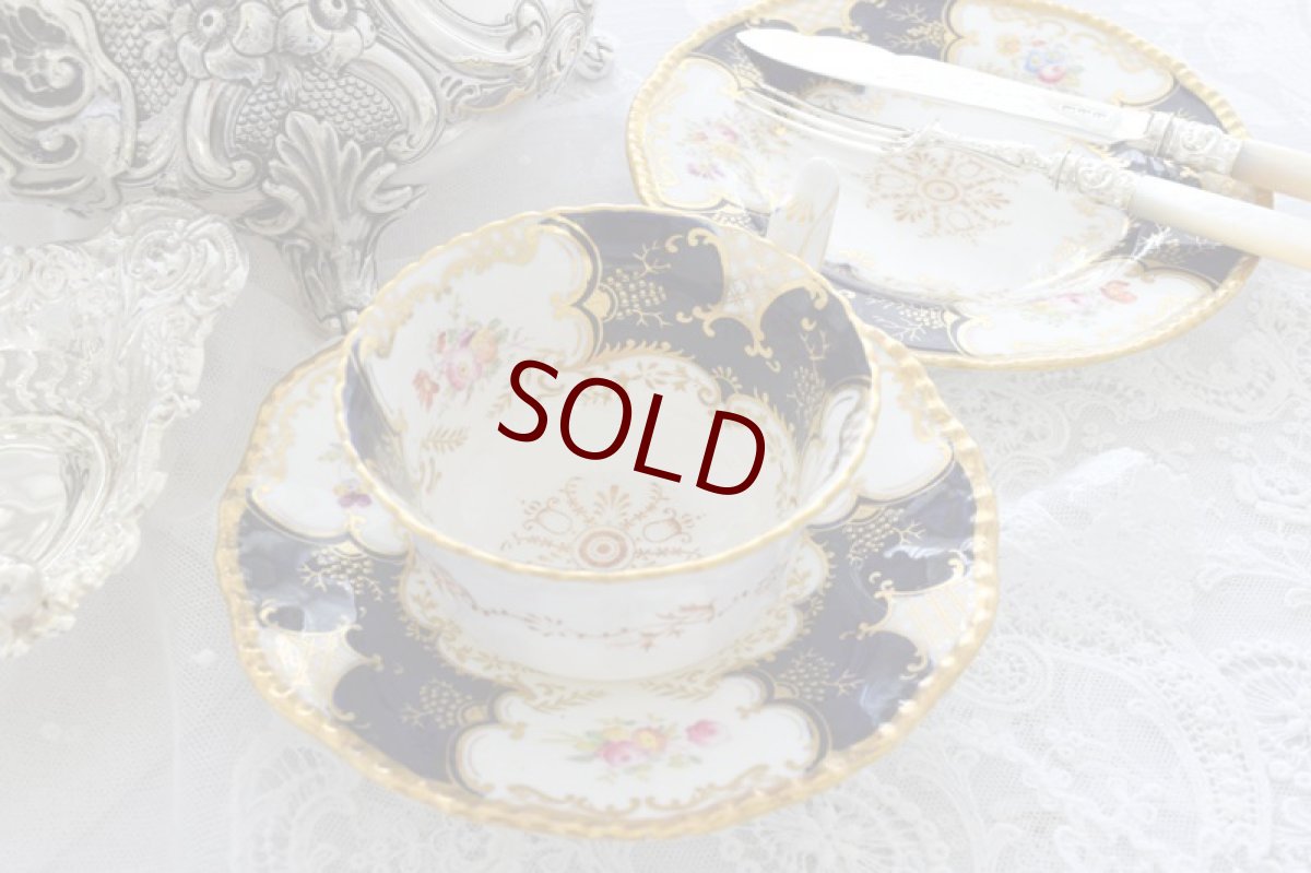 画像12: 一ランク上のアンティーク陶磁器  コールポート　バットウィング トリオセット (12)