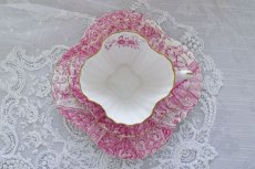 画像3: 一ランク上のアンティーク陶磁器  ワイルマン ピンク アレクサンドラ Dolly Varden パターントリオセット (3)