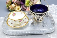 画像6: ヴィンテージシルバー　シルバープレート製　長方形　ギャラリートレイ (6)