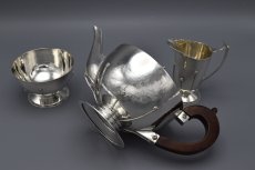 画像2: 純銀製（925）1932年　アーツ＆クラフツデザイン バチェラーサイズ　ティーセット (2)