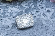 画像3: アンティークシルバー、アンティーク銀器、純銀製(925) 1886年 ハンドエングレービング 透かし細工 ビネグレット (3)