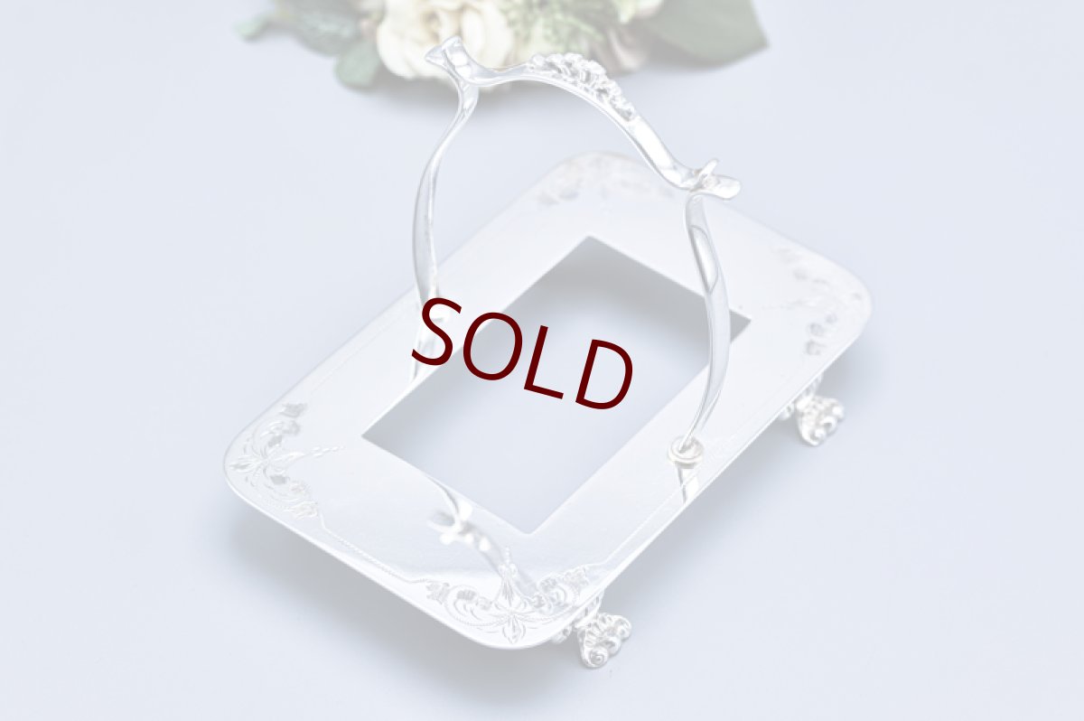 画像7: アンティークシルバー、アンティーク銀器、シルバープレート製 　ヴィクトリア時代後期　 カットグラス　ジャムディッシュ (7)