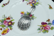 画像3: アンティークシルバー、アンティーク銀器、純銀製(925) 1913年　薔薇の装飾　ティーキャディースプーン (3)