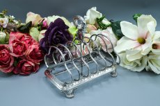 画像1: アンティークシルバー　アンティーク銀器　純銀製（925）1862年　ビクトリアン　 トーストラック (1)