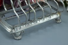 画像4: アンティークシルバー　アンティーク銀器　純銀製（925）1862年　ビクトリアン　 トーストラック (4)