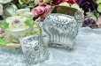 画像4: アンティークシルバー、アンティーク銀器、純銀製（925）　1899年　お花のハンドチェイシング　ティーキャディー