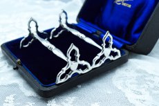 画像2: アンティークシルバー、アンティーク銀器、純銀製(925)　1912 年制作　カトラリー レスト ペアセット (2)