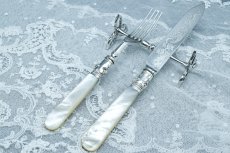 画像4: アンティークシルバー、アンティーク銀器、純銀製(925)　1912 年制作　カトラリー レスト ペアセット (4)