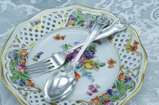 画像3: アンティークシルバー、アンティーク銀器、純銀製（925）1903年　変わりキングスパターン　クリスニング チャイルドカトラリー セット (3)