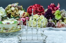 画像3: アンティークシルバー　アンティーク銀器　純銀製{925) 1905年 Christopher Dresser スタイル トーストラック (3)