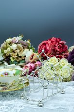 画像1: アンティークシルバー　アンティーク銀器　純銀製{925) 1905年 Christopher Dresser スタイル トーストラック (1)