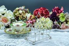 画像2: アンティークシルバー　アンティーク銀器　純銀製{925) 1905年 Christopher Dresser スタイル トーストラック (2)