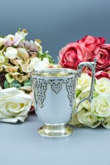 アンティークシルバー、アンティーク銀器 純銀製(925) 1868年 ヴィクトリア時代中期 チャイルドカップ