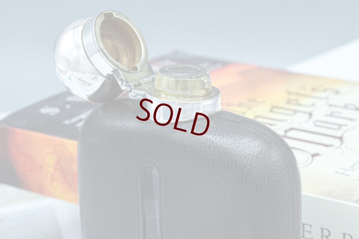 画像7: アンティークシルバー、アンティーク銀器、純銀製(925) 1898年 シルバー&レザー ヒップフラスク (7)