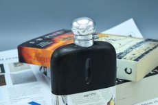 画像4: アンティークシルバー、アンティーク銀器、純銀製(925) 1898年 シルバー&レザー ヒップフラスク (4)