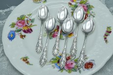 画像4: アンティークシルバー 、アンティーク銀器、シルバープレート製　1920-30年前後　コーヒースプーン6本セット (4)