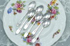 画像5: アンティークシルバー 、アンティーク銀器、シルバープレート製　1920-30年前後　コーヒースプーン6本セット (5)