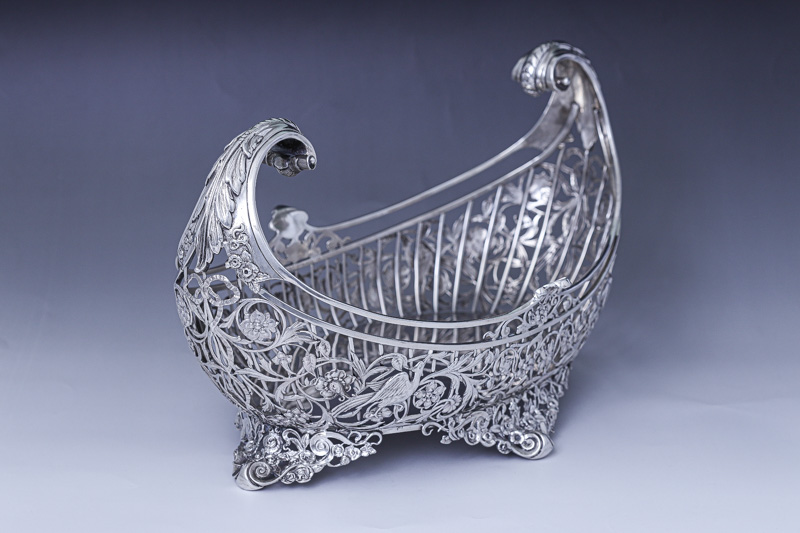 アンティークシルバー、純銀製（925）1902年 特級品 エルキントン 手