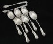 画像1: 美麗 純銀 マッピン＆ウェッブ Mappin & Webb シェル型スプーン＆トングセット