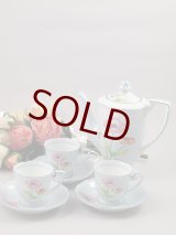 画像: オールドノリタケ1908年イギリス輸出用 ポピー コーヒーセット