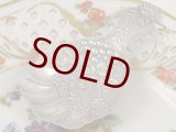 画像: 純銀製　（９２５）　薔薇とお花のチェイシング　ティーキャディースプーン