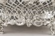画像17: 純銀製（９２５）　特級　総透かし細工　リボンとバラのガーランド　装飾　バスケット