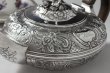 画像4: 純銀製（925）ジョージアン　1823年バーナード制作、お花のチェイシング　手作り　ティーポット