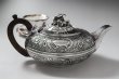 画像5: 純銀製（925）ジョージアン　1823年バーナード制作、お花のチェイシング　手作り　ティーポット