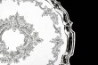 画像6: シルバープレート製　ヴィクトリア時代後期　お花とスクロールハンドエングレービング サルヴァ