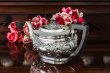 画像10: シルバープレート　1900年前後　ヴィクトリアンロココ　スクロールとお花の打ち出し　ティーコーヒー4点セット
