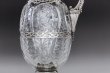 画像4: 純銀製（925）1901年　特級　ウェッブスタイル インタリオ　エングレービング　クリスタルグラス　クラレットジャグ 