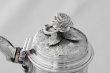 画像6: アンティークシルバー 純銀製 薔薇の摘み 手彫り彫刻 バチェラーサイズ コーヒーポット